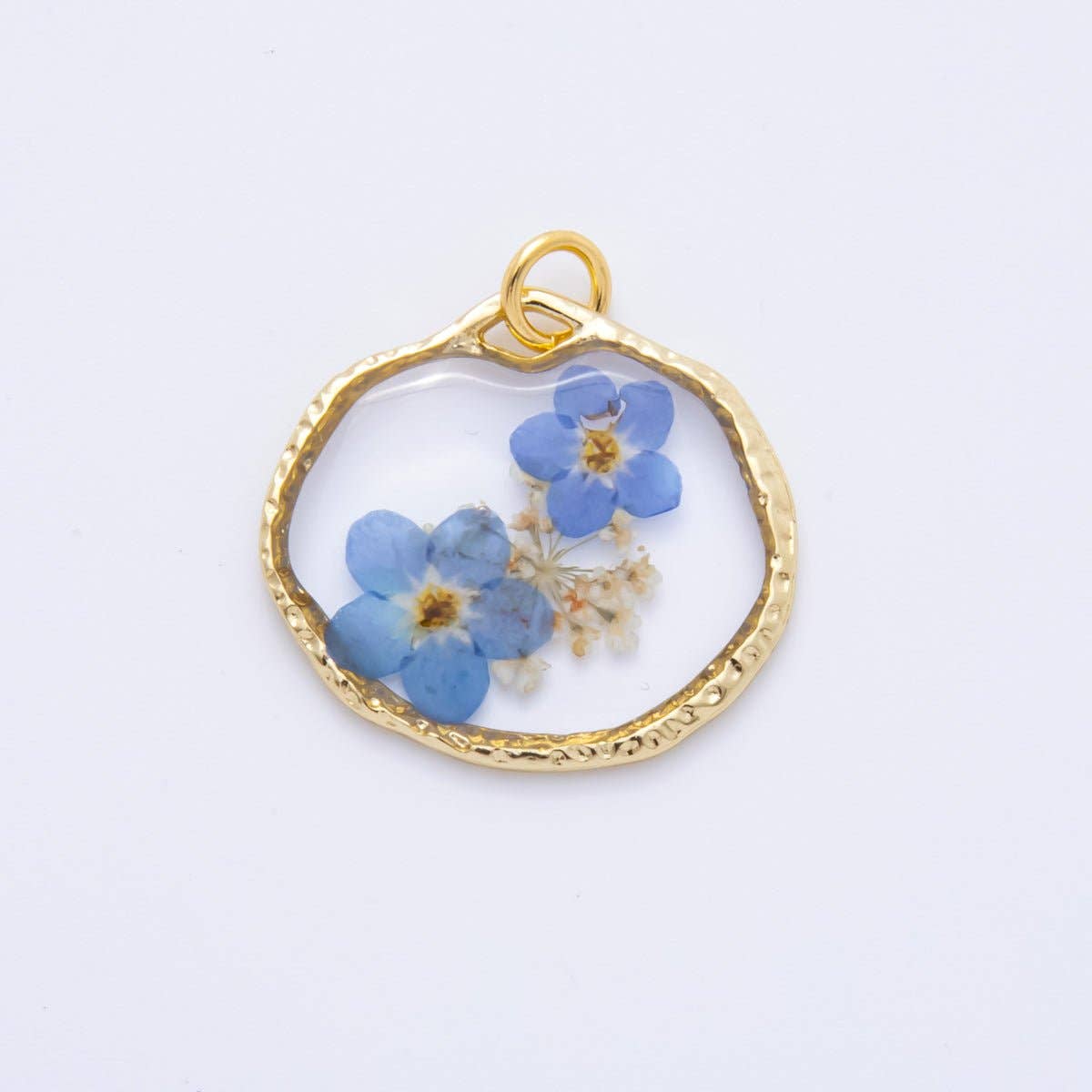 Resin Flower Halo Charm