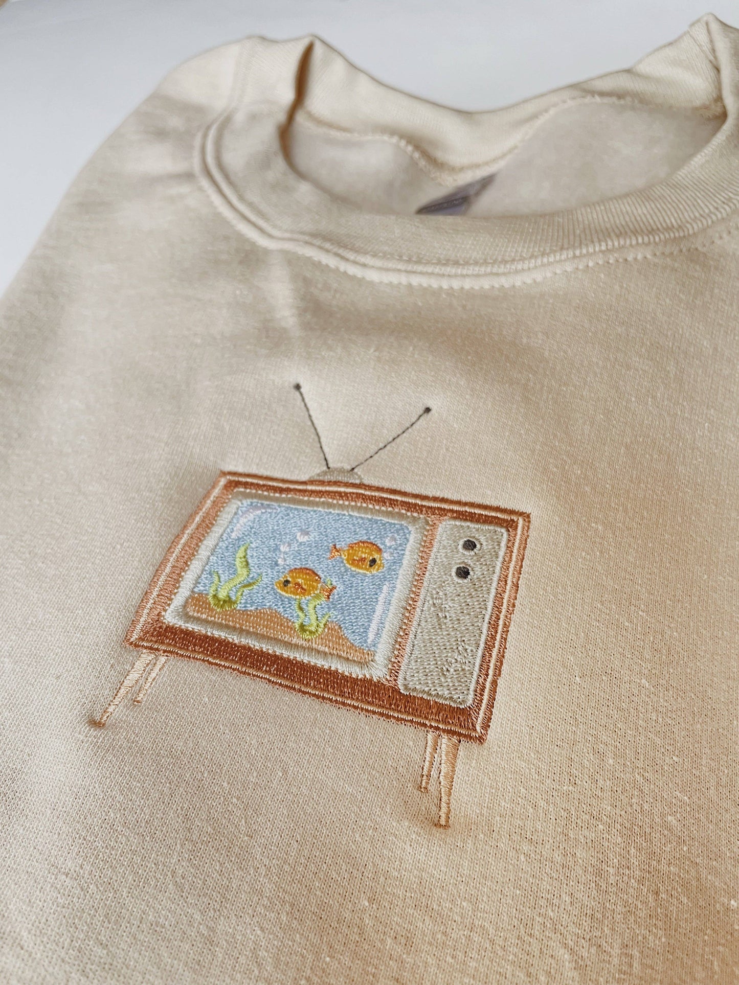 Aquarium TV Embroidered Sweatshirt
