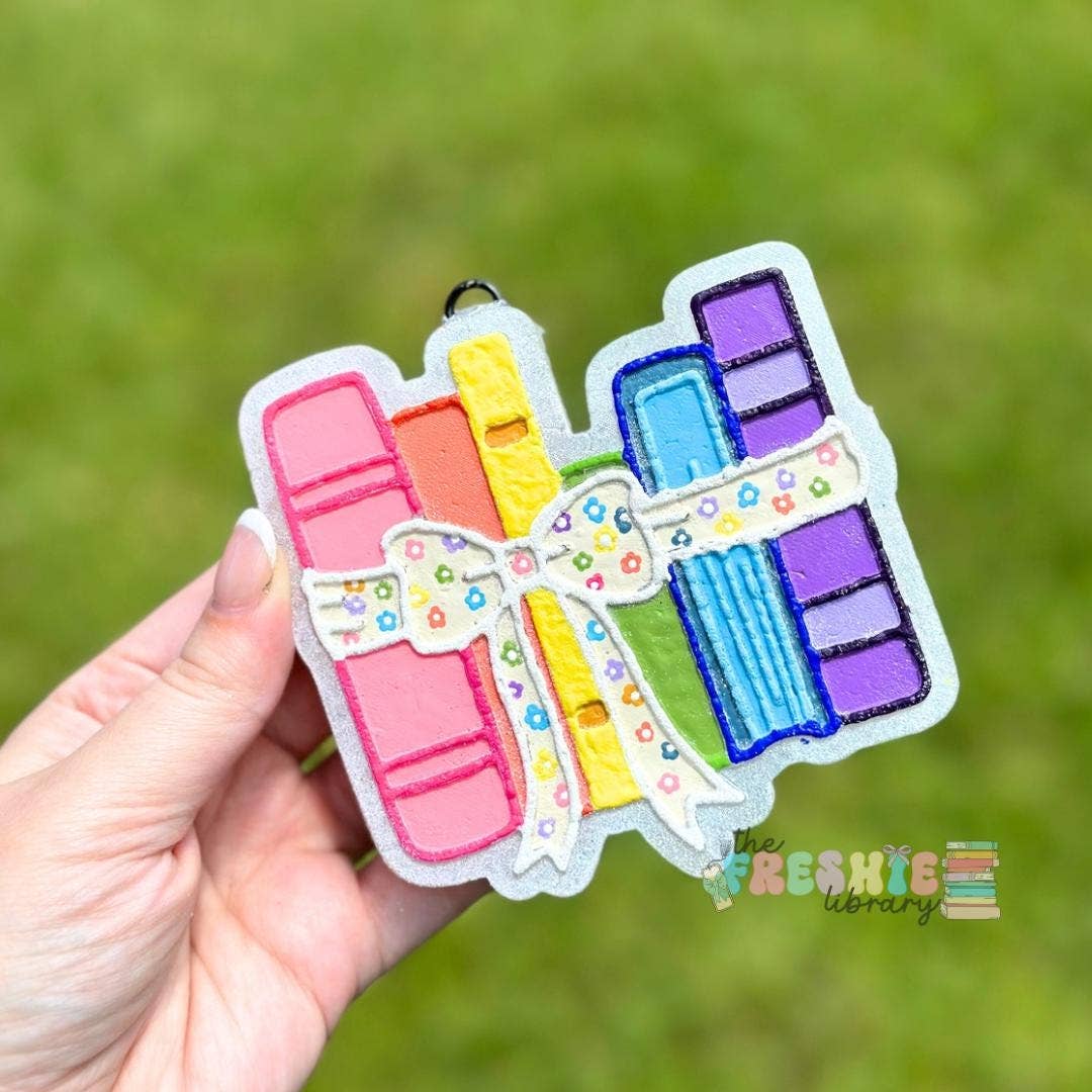 Large Bookstack Freshie | Car Air Freshener