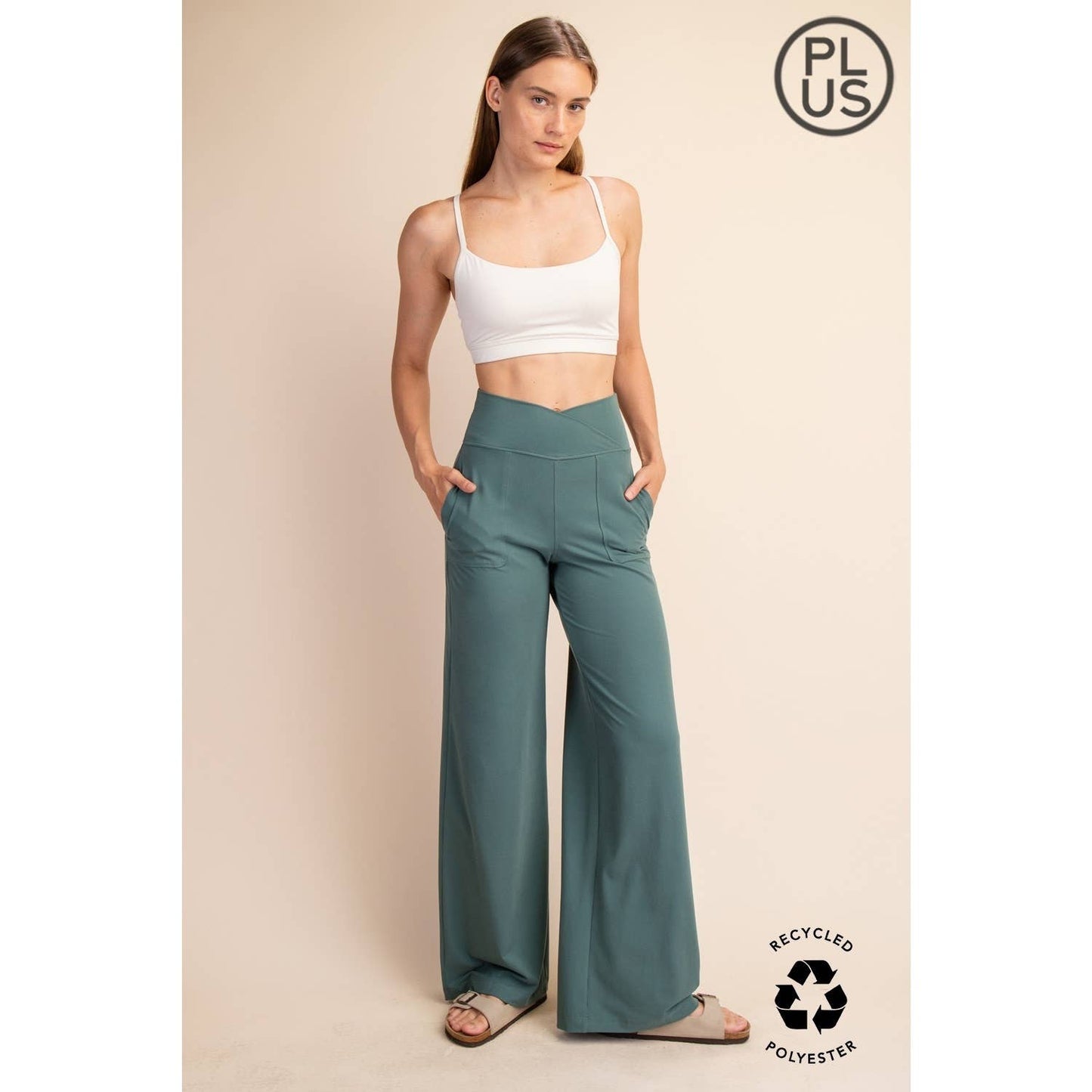 Rae Mode | Plus V Waist Butter Wide Leg Pant