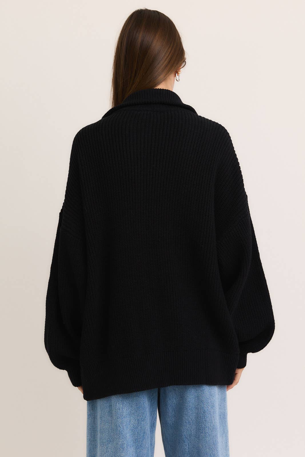 Le Lis | ZIP UP OVERSIZED SWEATER CARDIGAN