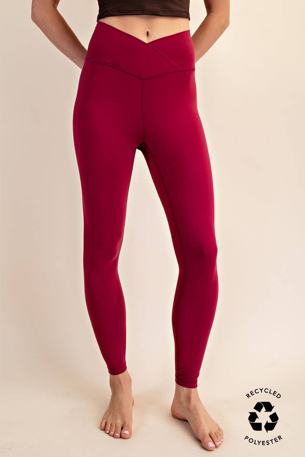 V WAIST FULL LENGTH LEGGINGS