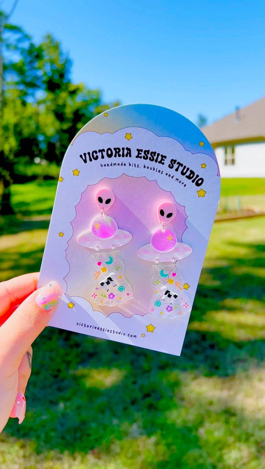 Alien UFO Earrings