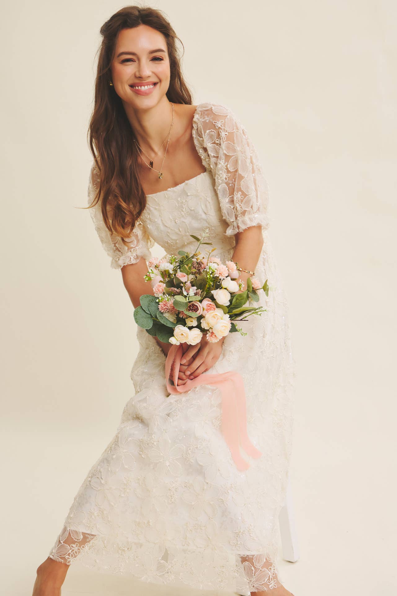 In February | Golden Grace Maxi Dress