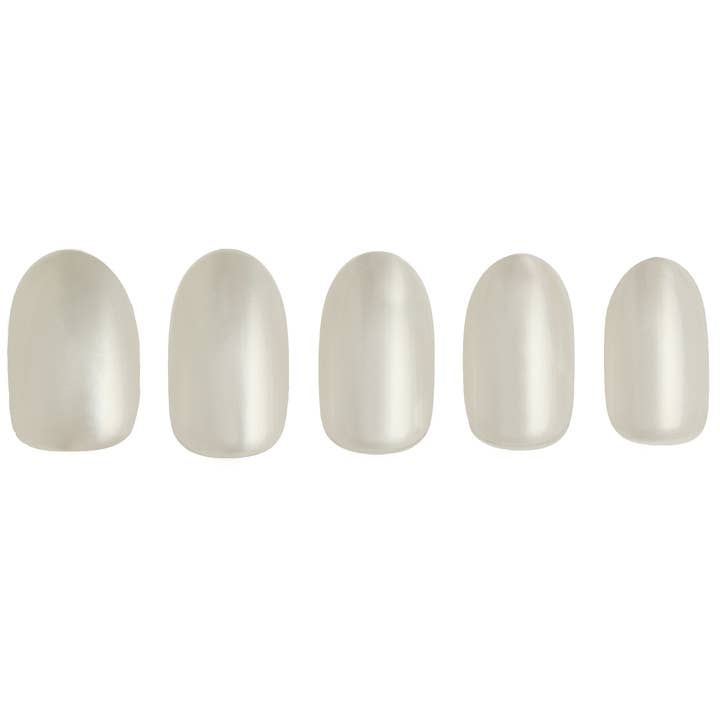 Glossy Glaze Oval Press-On Nails