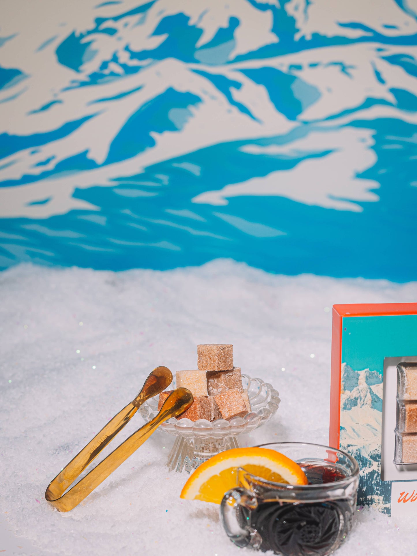 Gold LUXE Mini Tongs for Mixer Cubes/Garnish, 4.5 inch