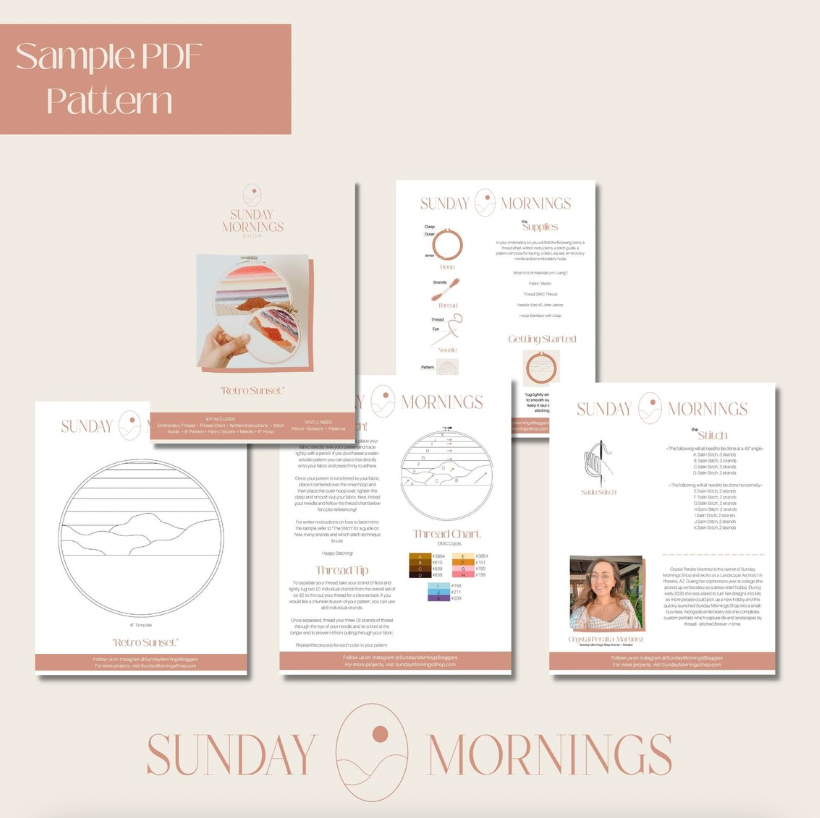 Beginner Embroidery Kit -  You Deserve a Lil' Treat