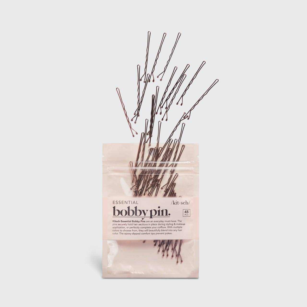 Kitsch | Essential Bobby Pins 45pc - Brown