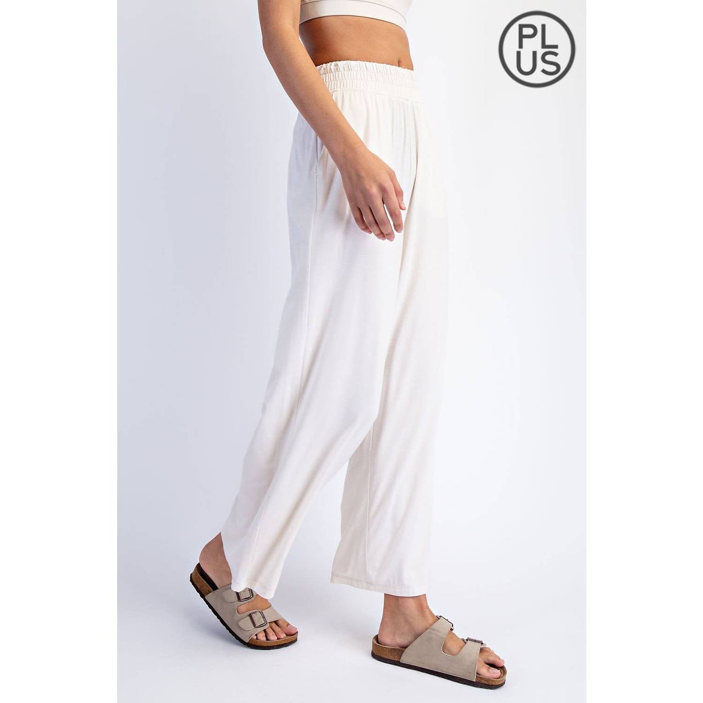 Rae Mode | PLUS Modal Wide Leg Cropped Pant