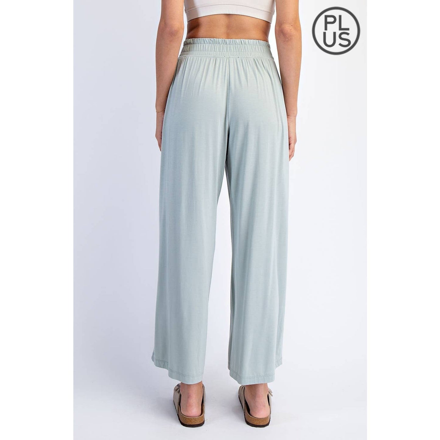 Rae Mode | PLUS Modal Wide Leg Cropped Pant