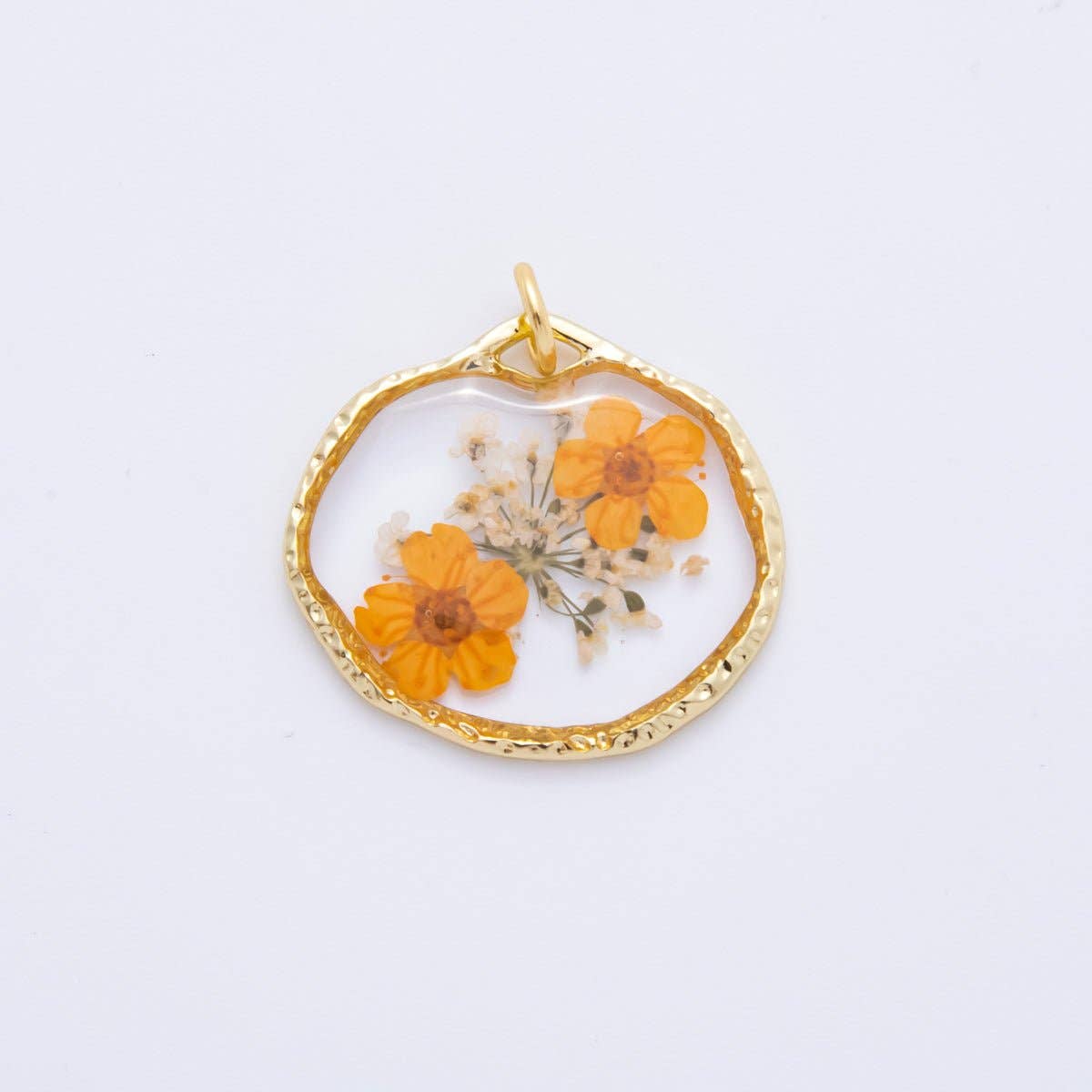 Resin Flower Halo Charm