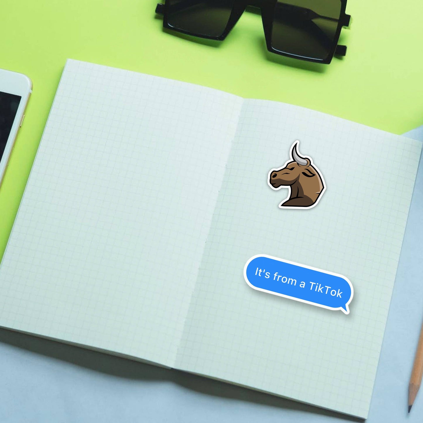 Its From A TikToK Sticker, TikTok, Meme Sticker, TikTok