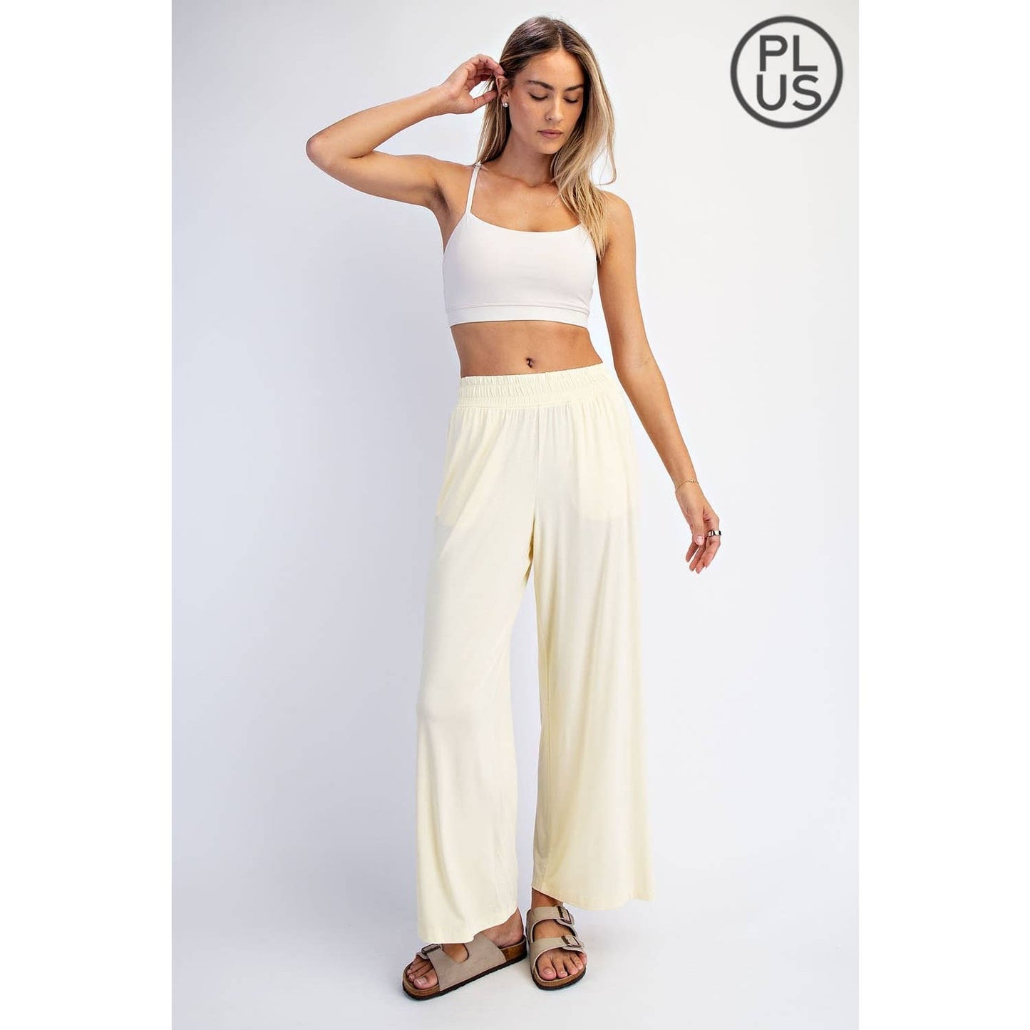 Rae Mode | PLUS Modal Wide Leg Cropped Pant