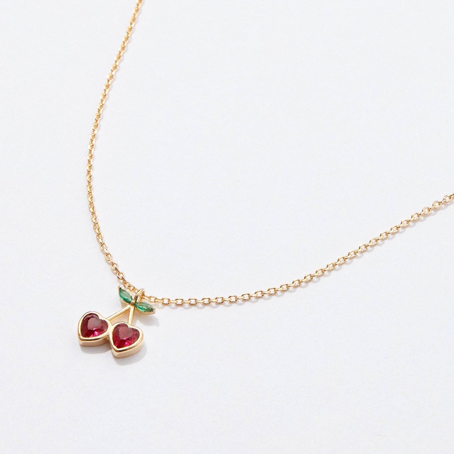 Gold Cherry Necklace