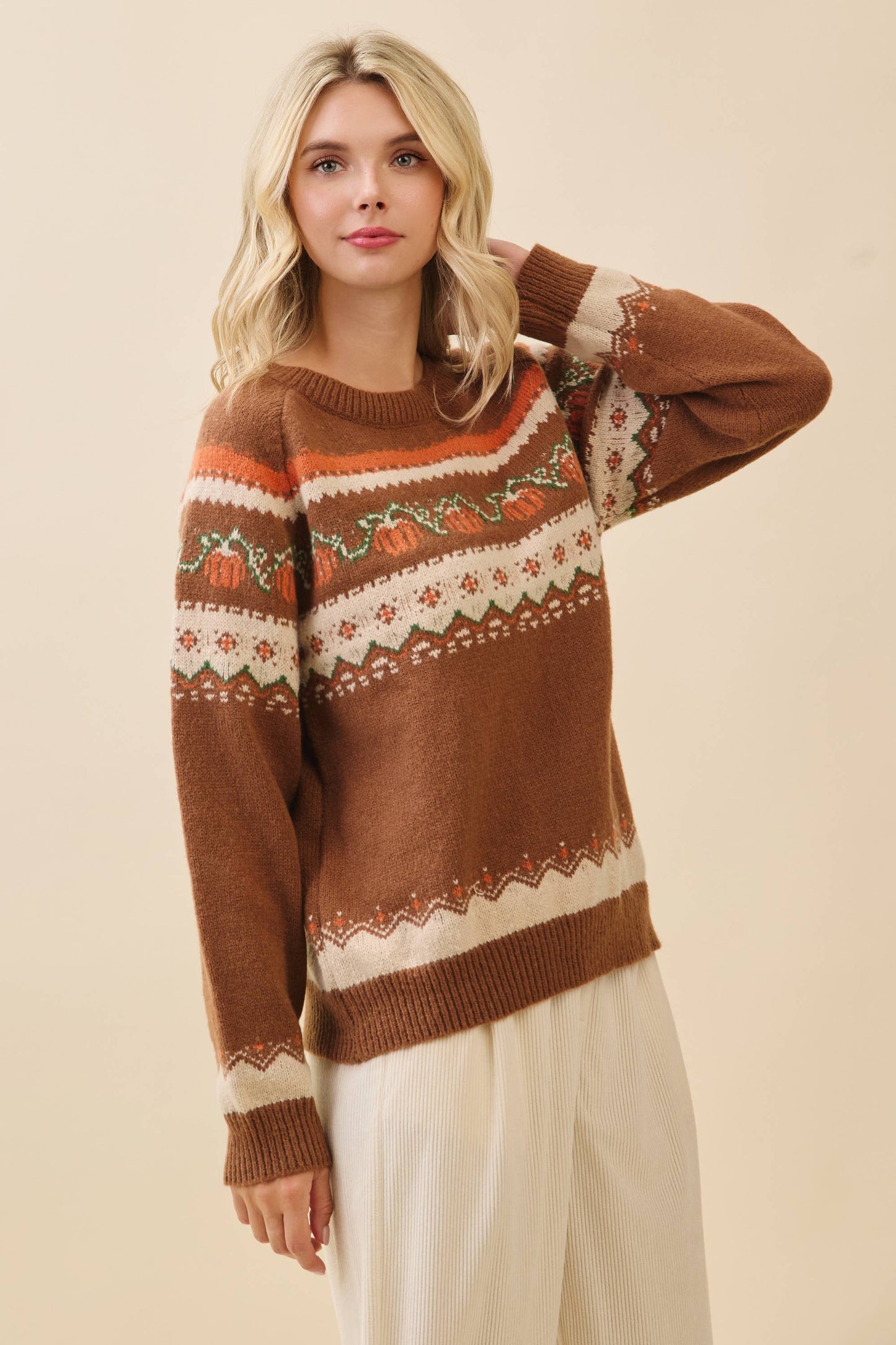 LOVELO | Autumn Pumpkin Knit Sweater