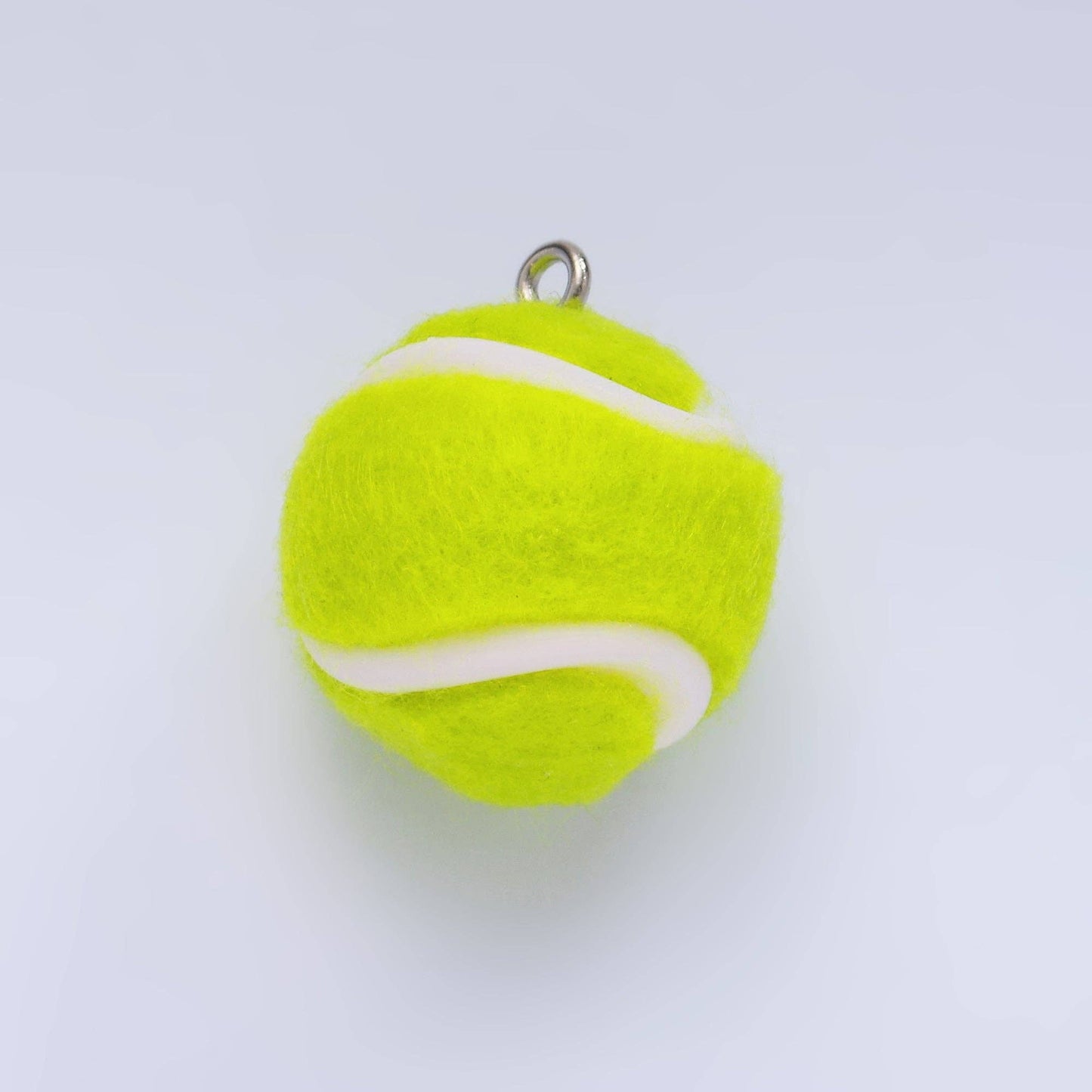 Green Tennis Ball Fuzzy 3D Charm