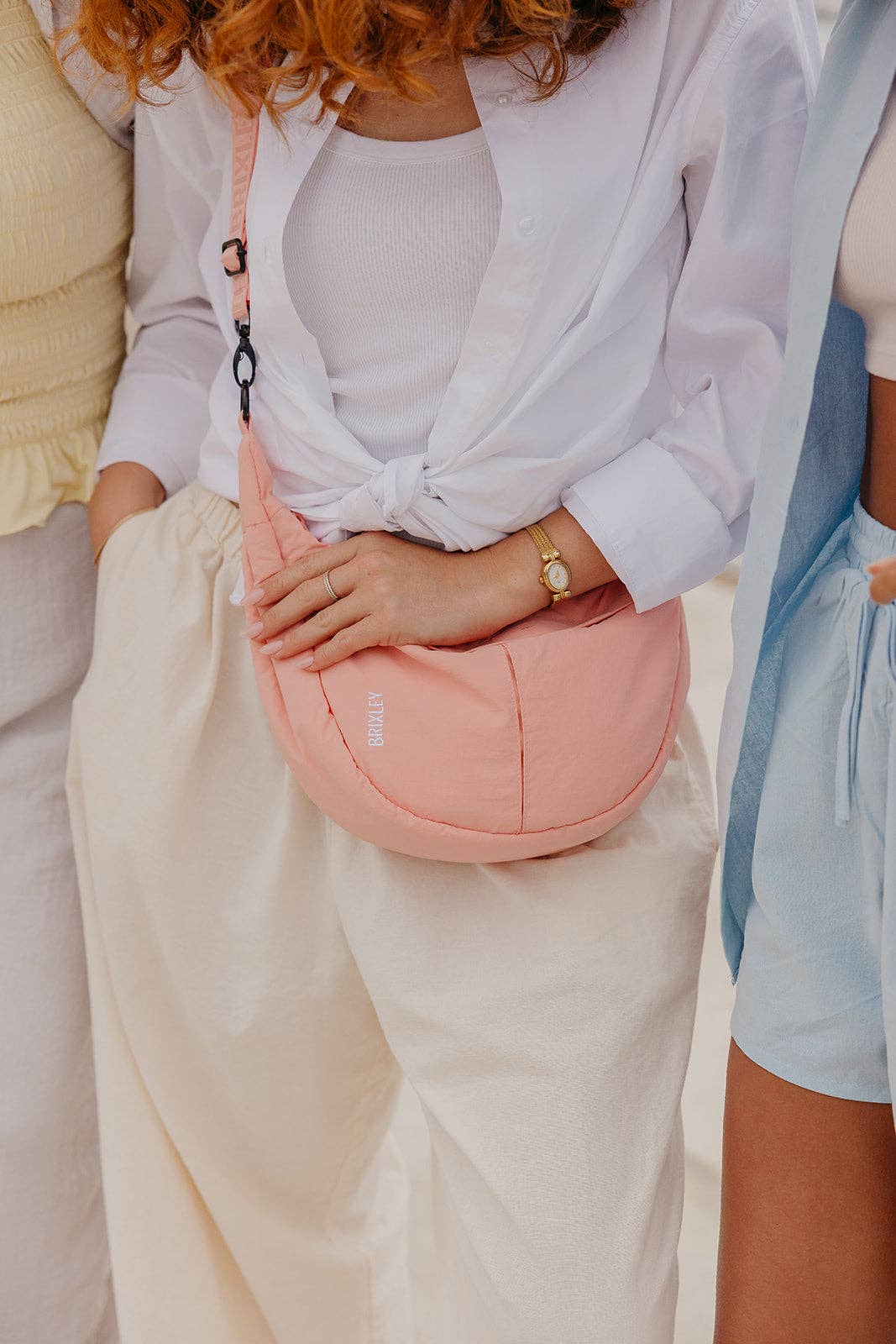 Peach Crescent bag