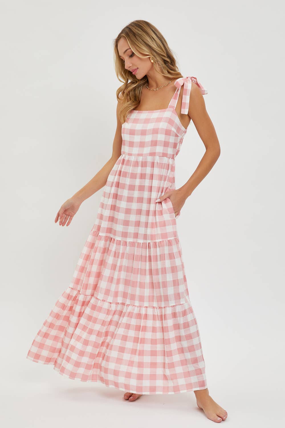 MAXI DRESS IN TIERED
