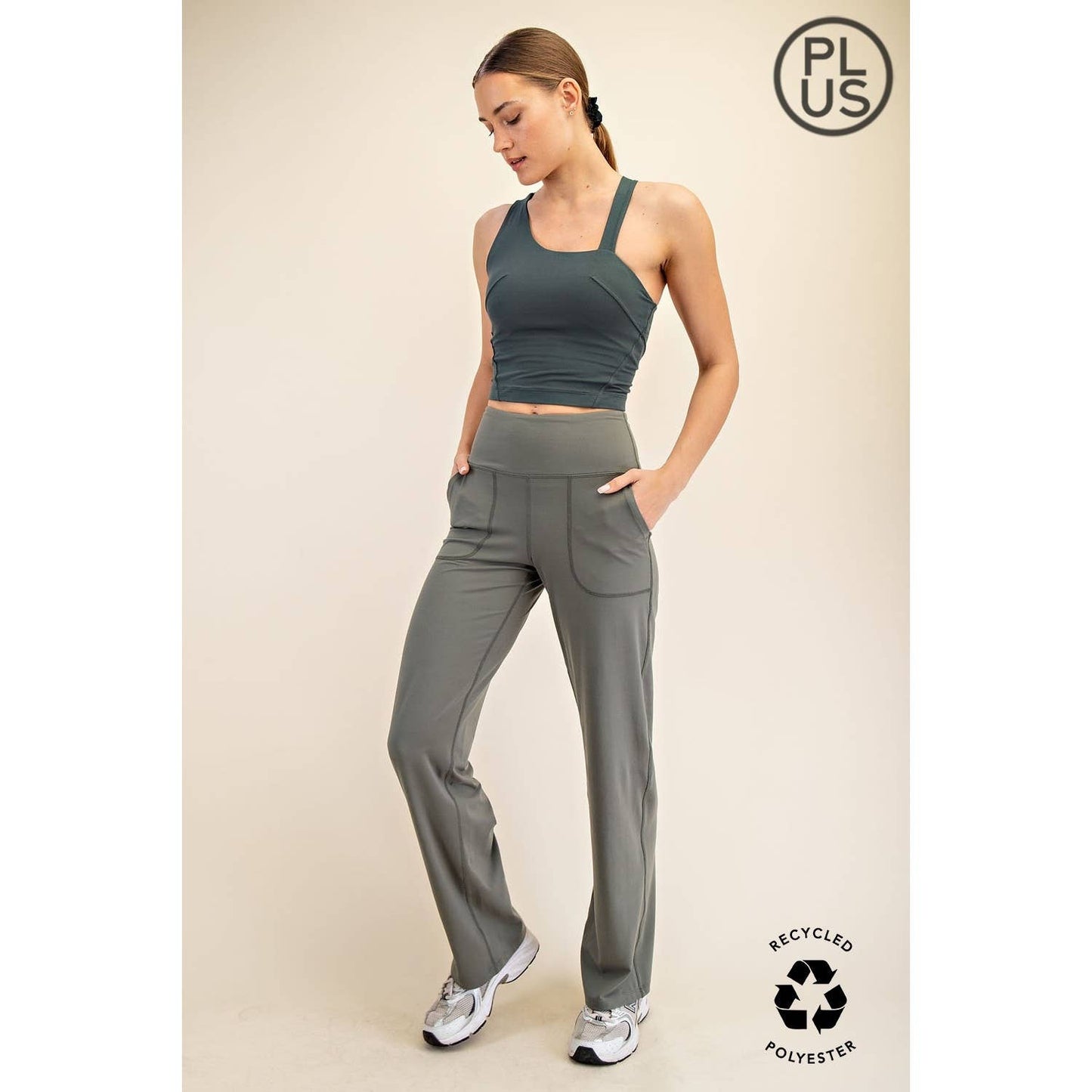 PLUS BUTTER SOFT STRAIGHT CASUAL YOGA PANTS