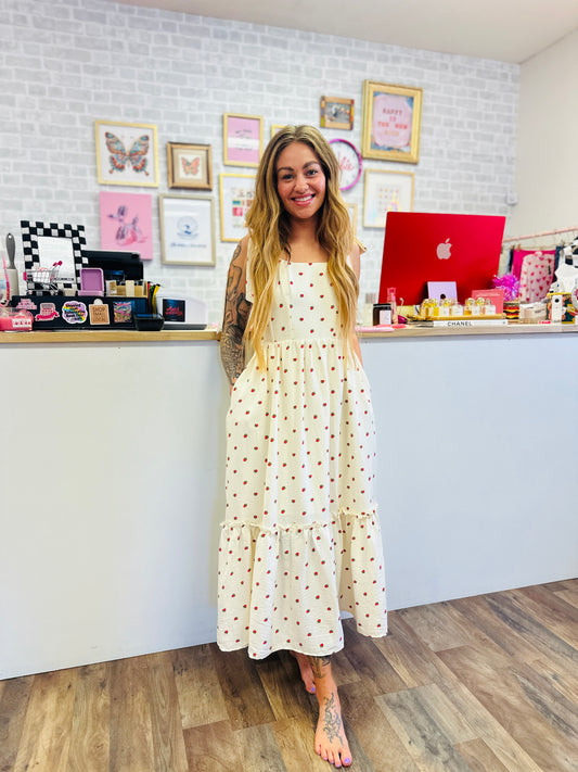 Strawberry Fields Midi Sundress