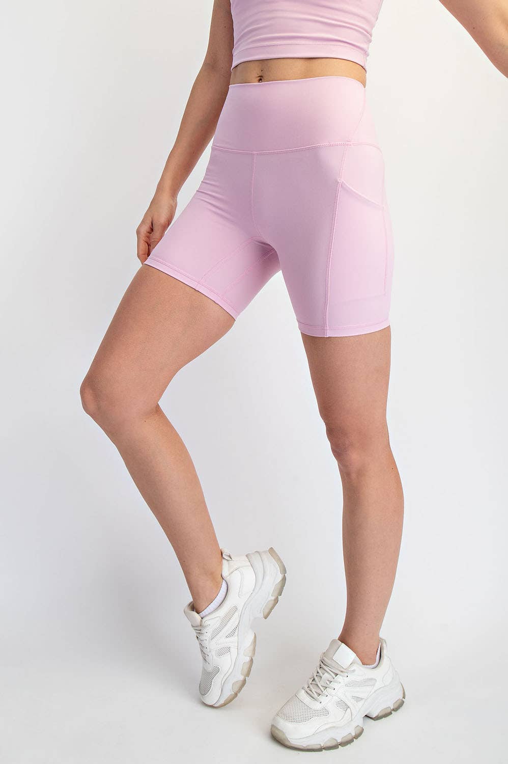 NYLON BUTTER 6IN BIKER SHORTS
