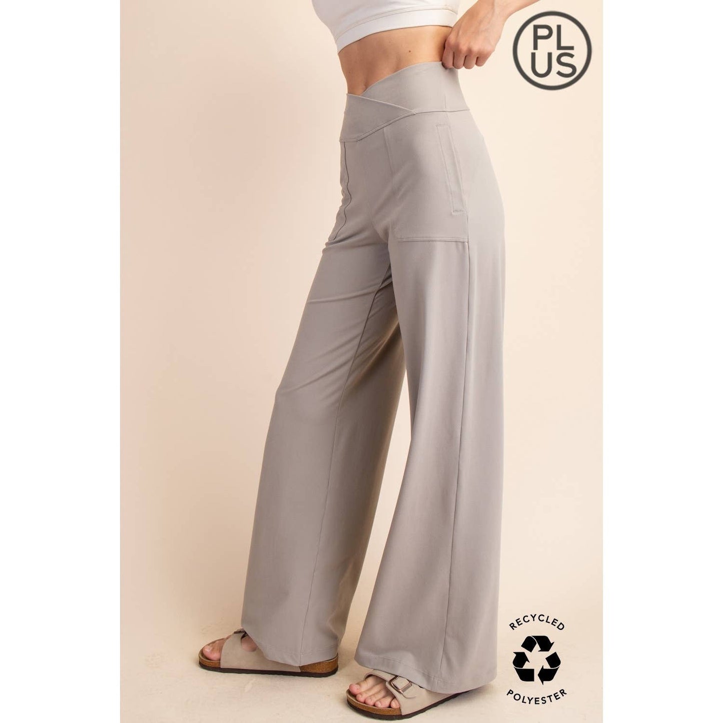 Rae Mode | Plus V Waist Butter Wide Leg Pant