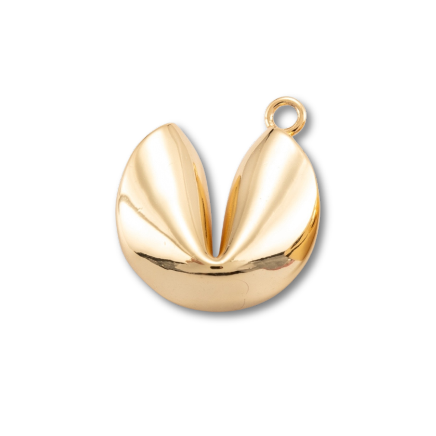 Fortune Cookie Gold Charm