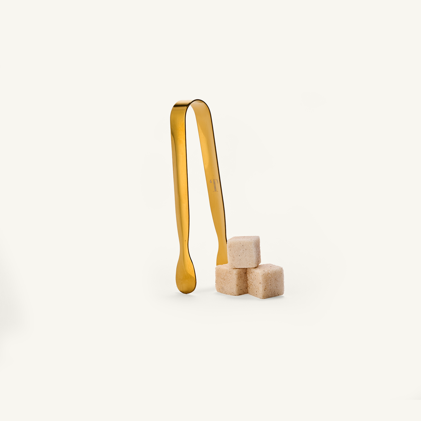 Gold LUXE Mini Tongs for Mixer Cubes/Garnish, 4.5 inch