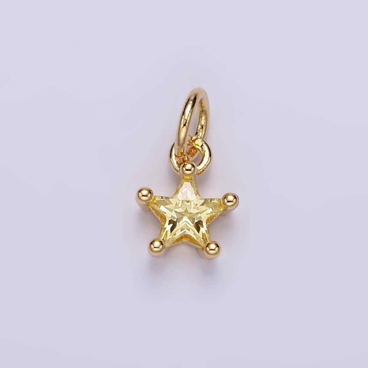Celestial Star Birthstone Charms