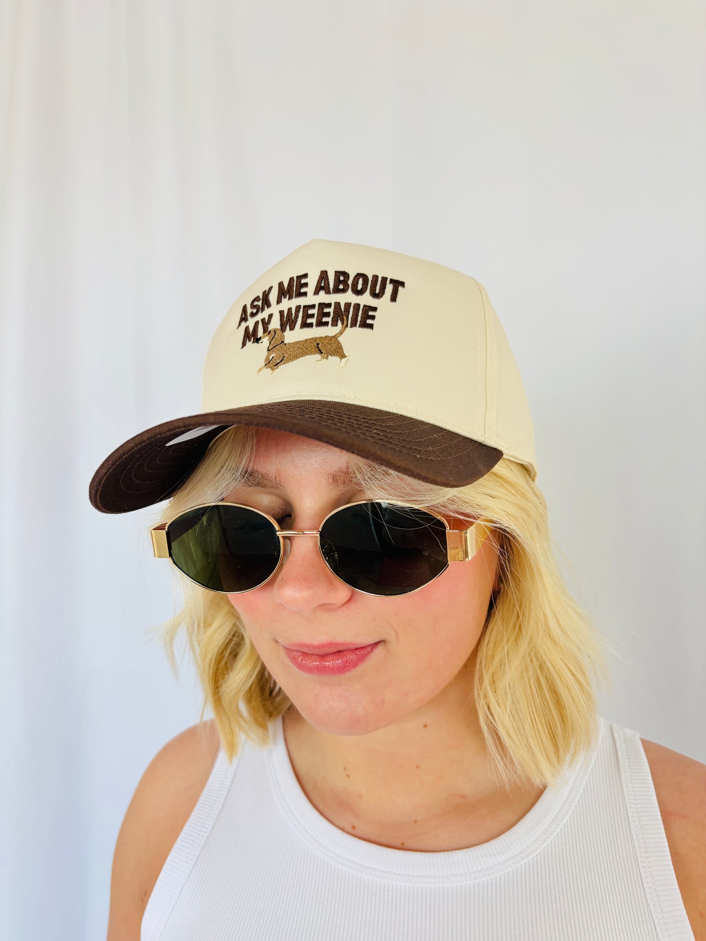Ask Me About My Weenie dog mom hat