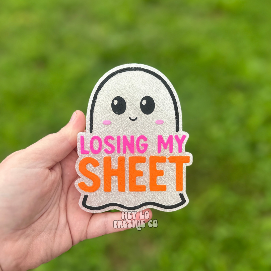 Losing My Sheet | Halloween Car Freshie