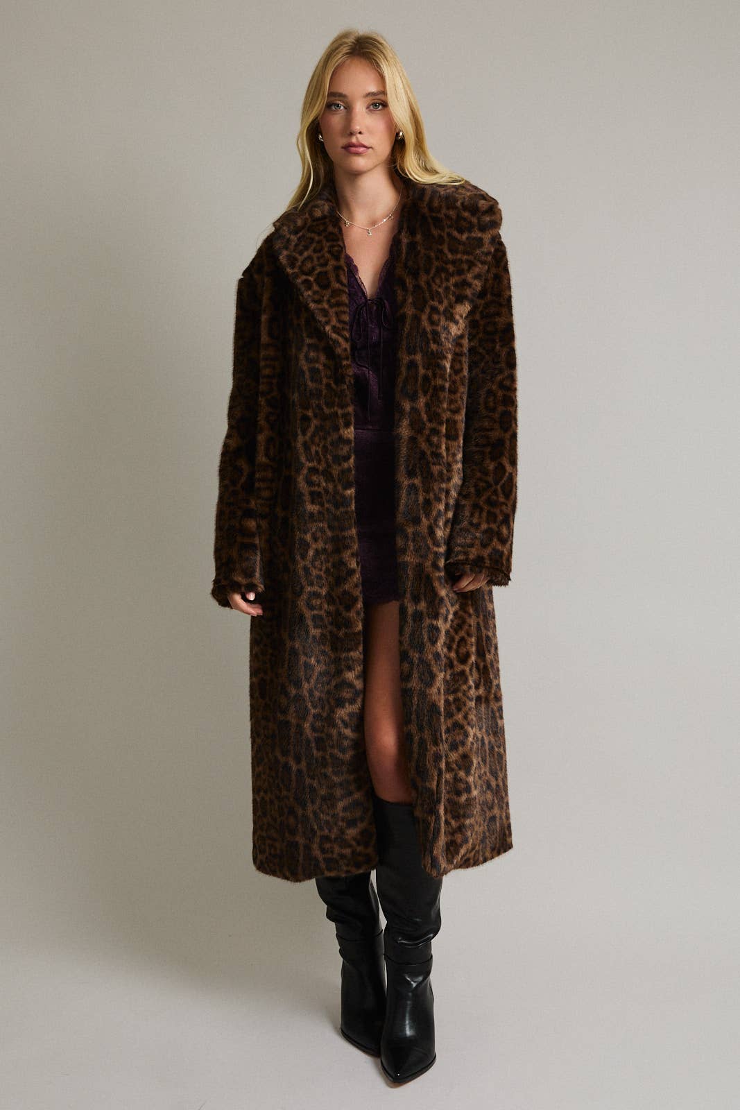FAUX FUR LONG COAT