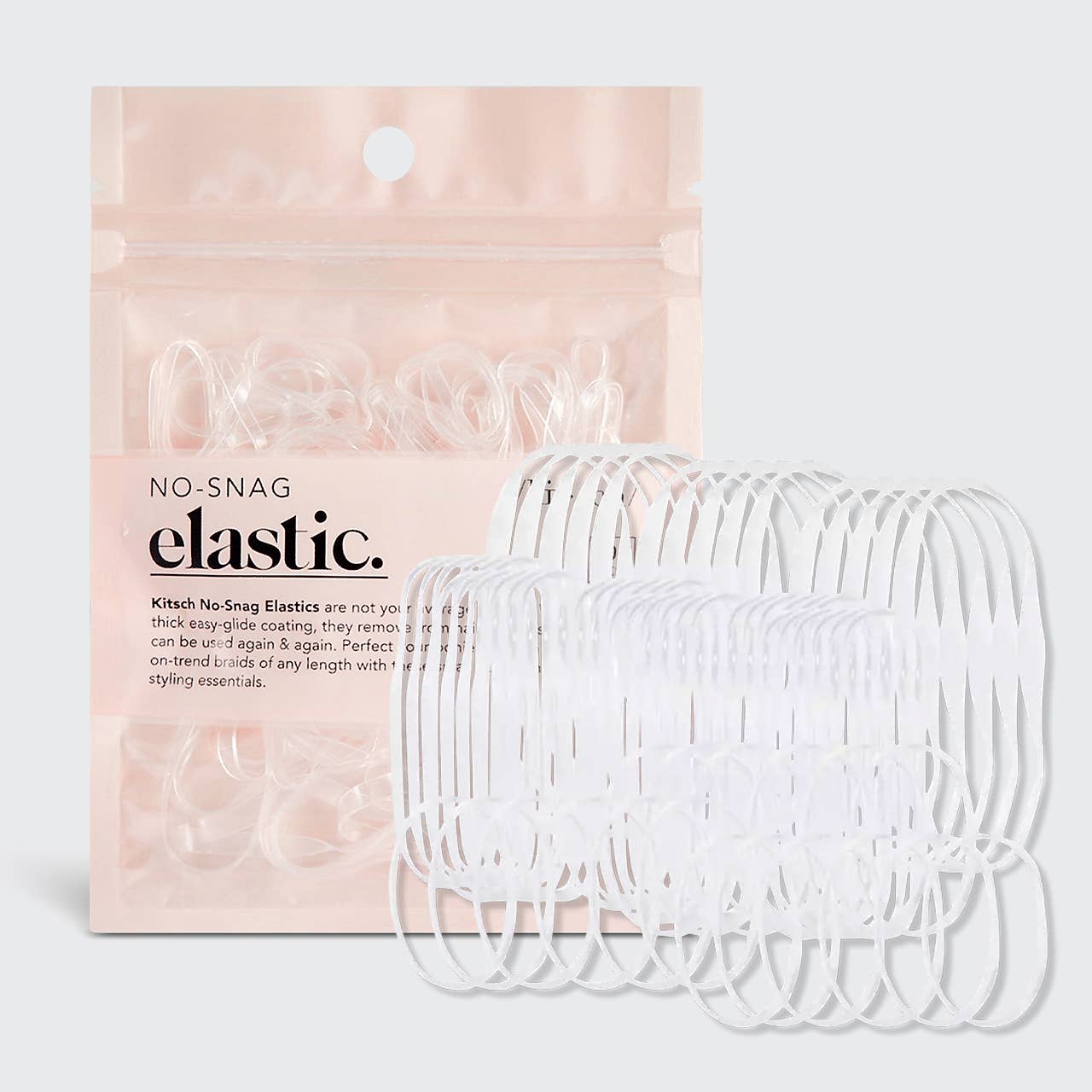Kitsch | No-Snag Elastic 100 pc - Clear
