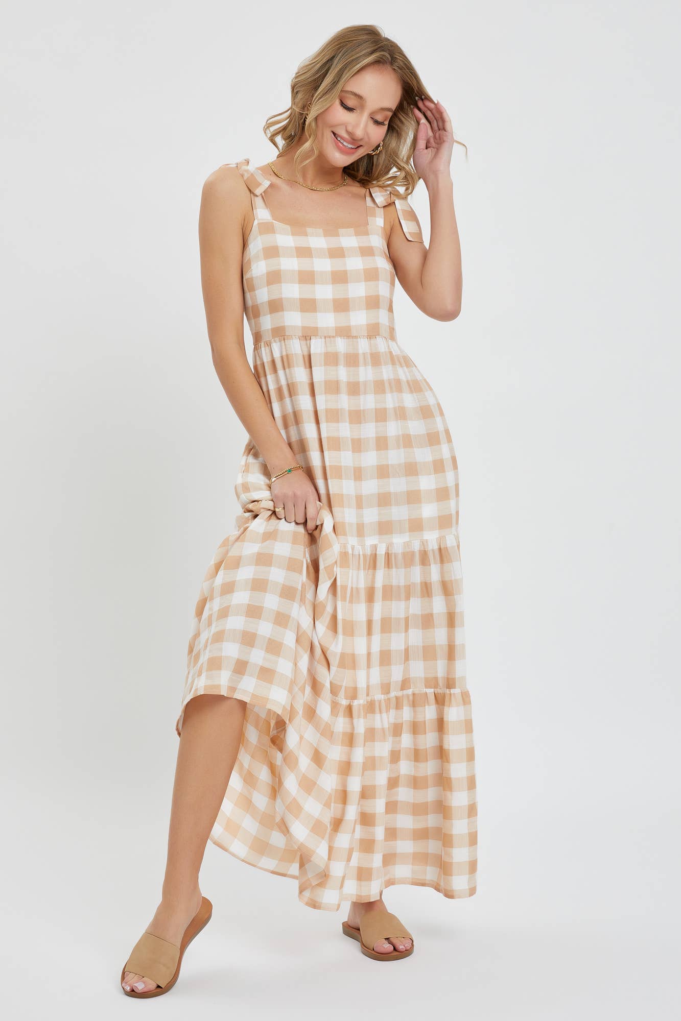 MAXI DRESS IN TIERED