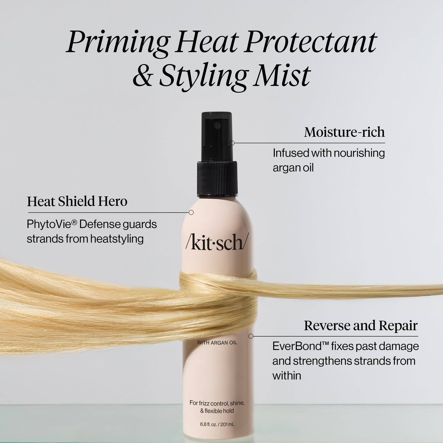 Kitsch | Pirming Argan Oil Heat Protectant & Styling Mist