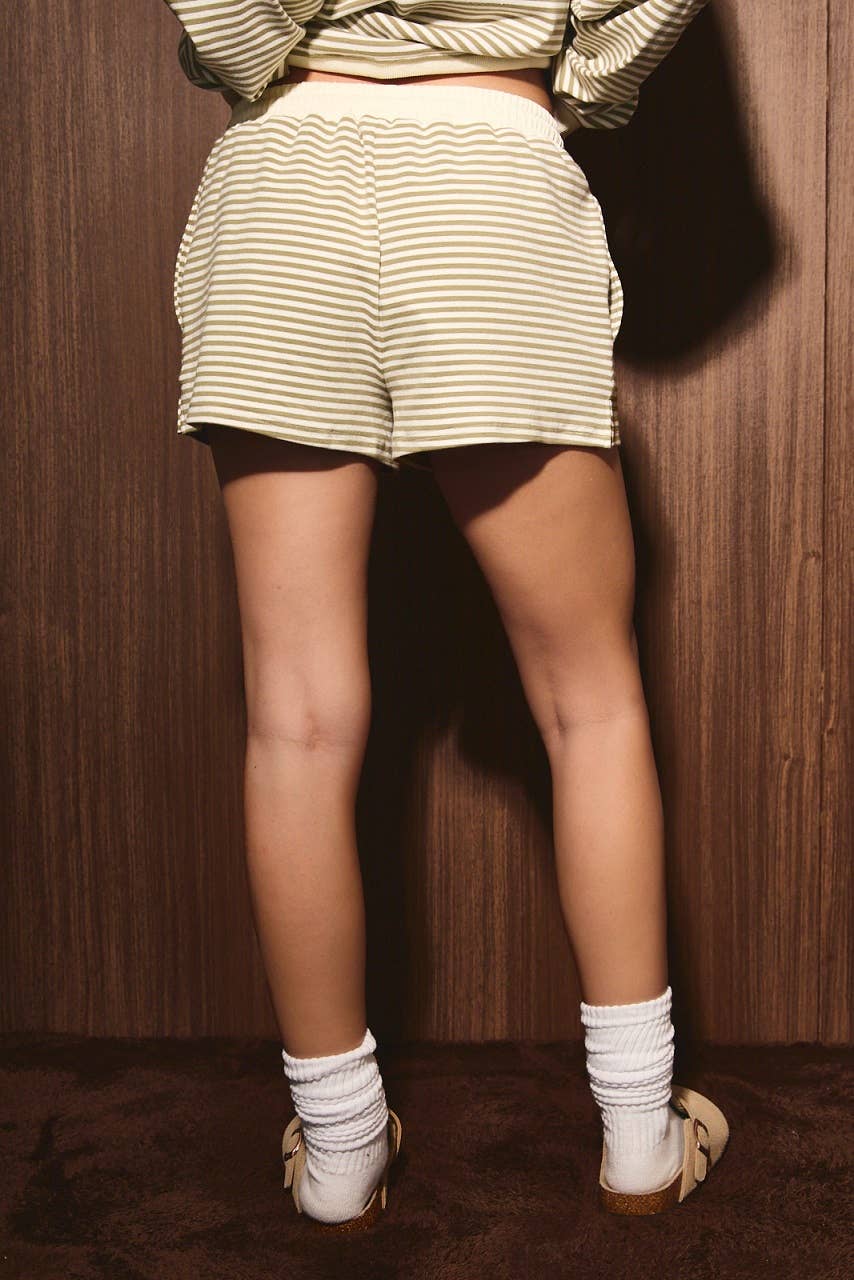 Cozy Olive Stripe Set (BOTTOM)