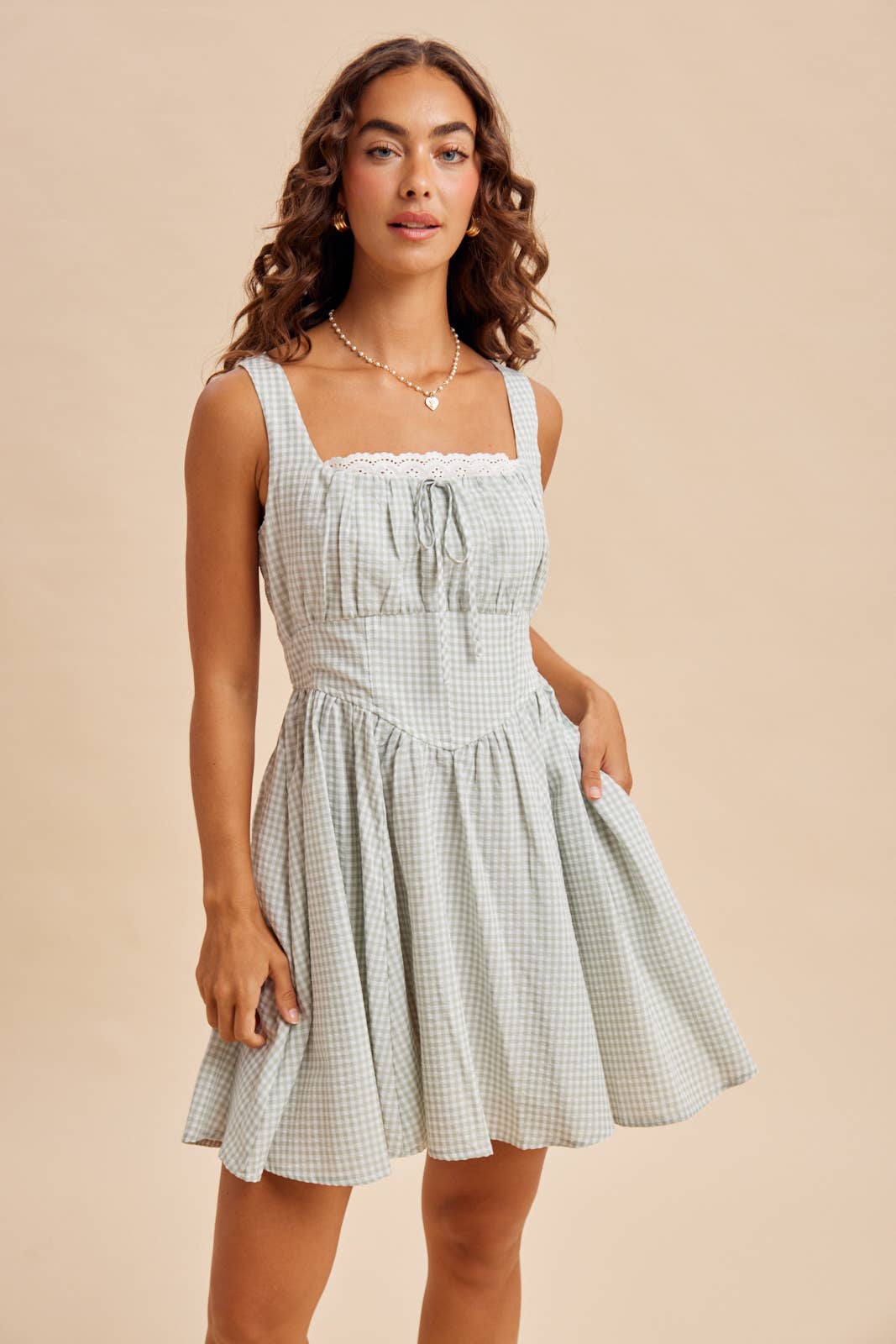 Milkmaid Baby Drop Waist Dress