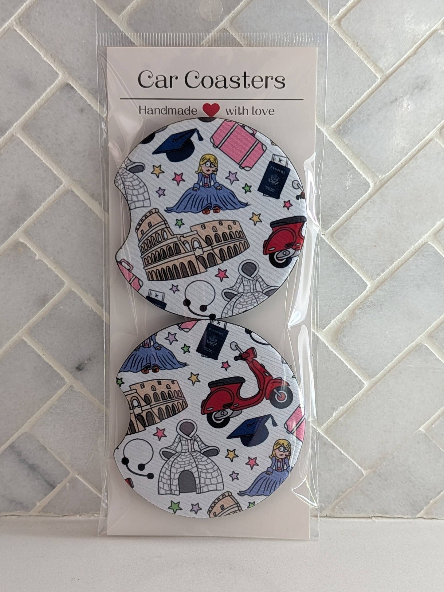Liz M Inspired Car Coasters