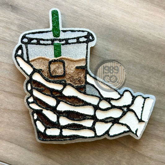 Skelly Iced Coffee Car Freshie