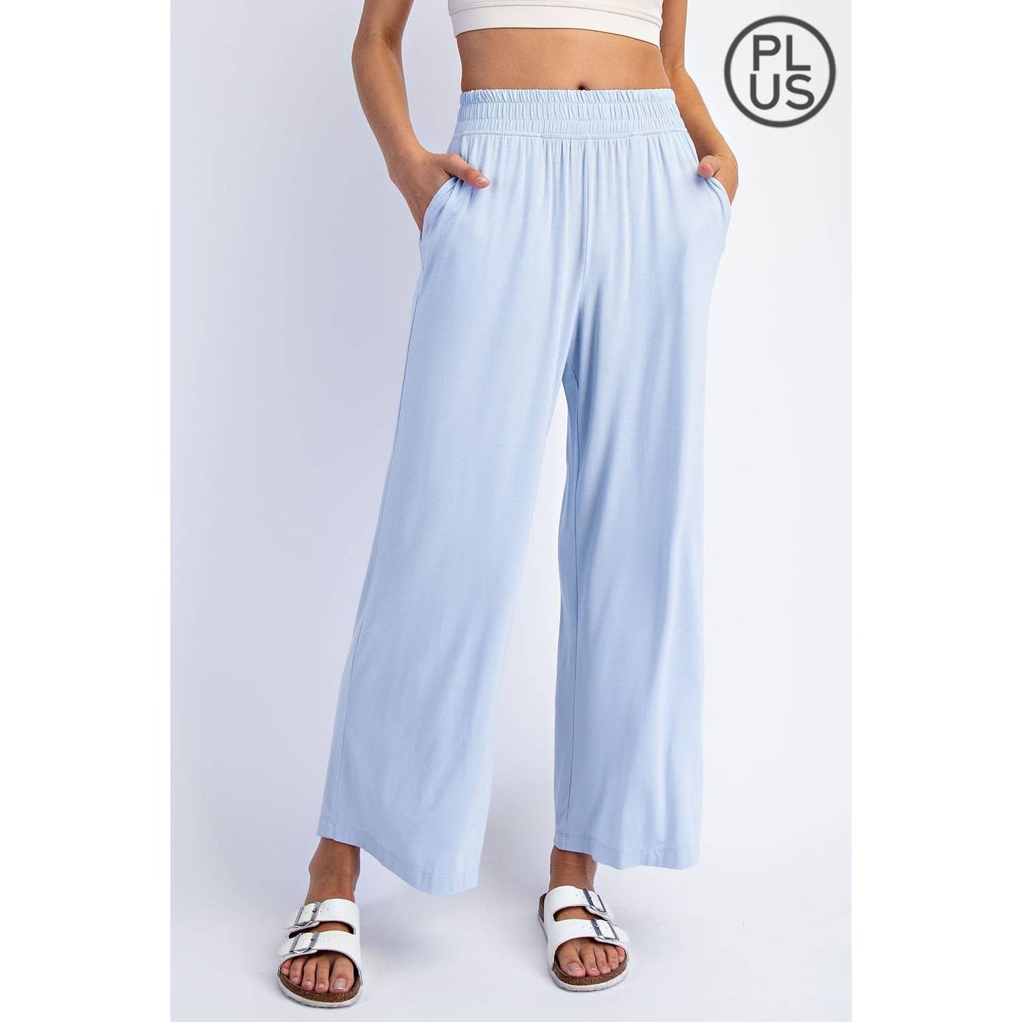 Rae Mode | PLUS Modal Wide Leg Cropped Pant