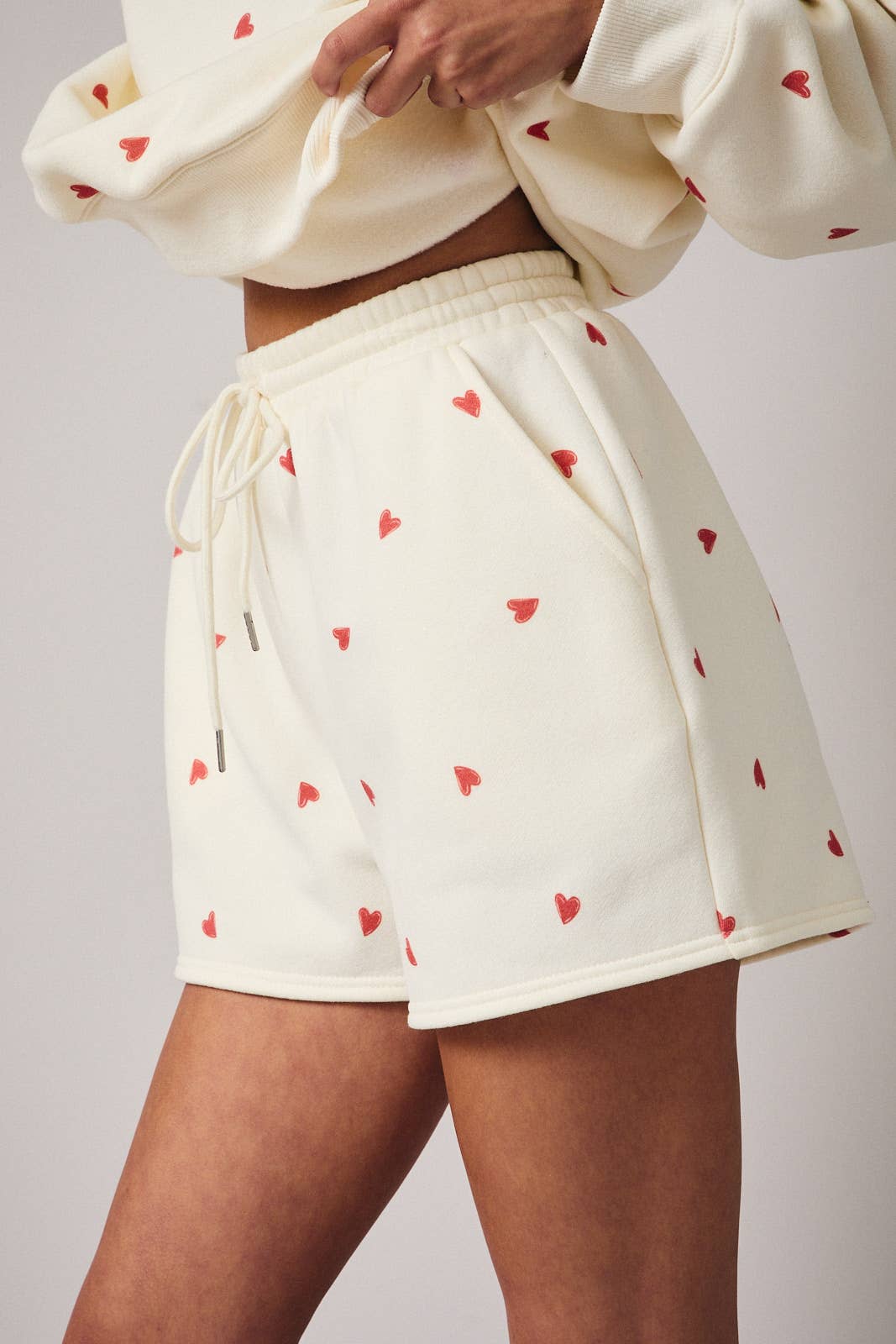 Le Lis | Heart Print Shorts