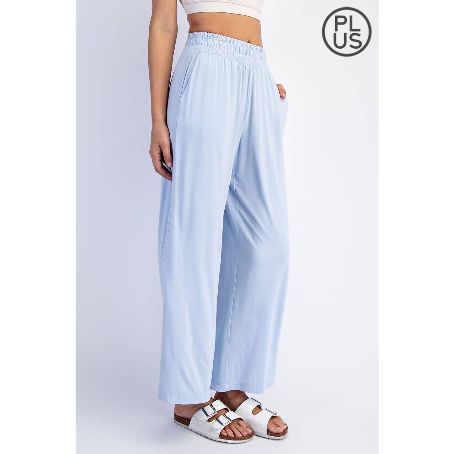 Rae Mode | PLUS Modal Wide Leg Cropped Pant