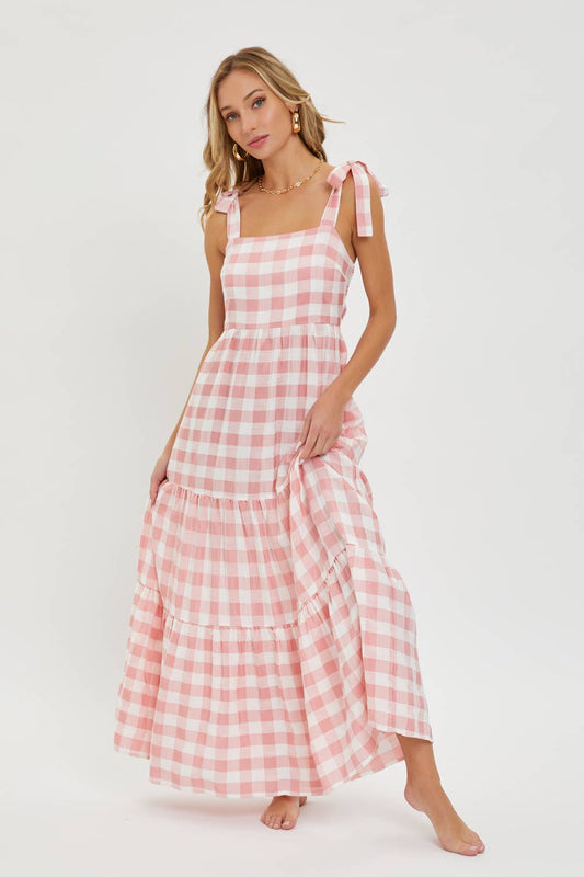 Lovers Gingham Maxi Dress