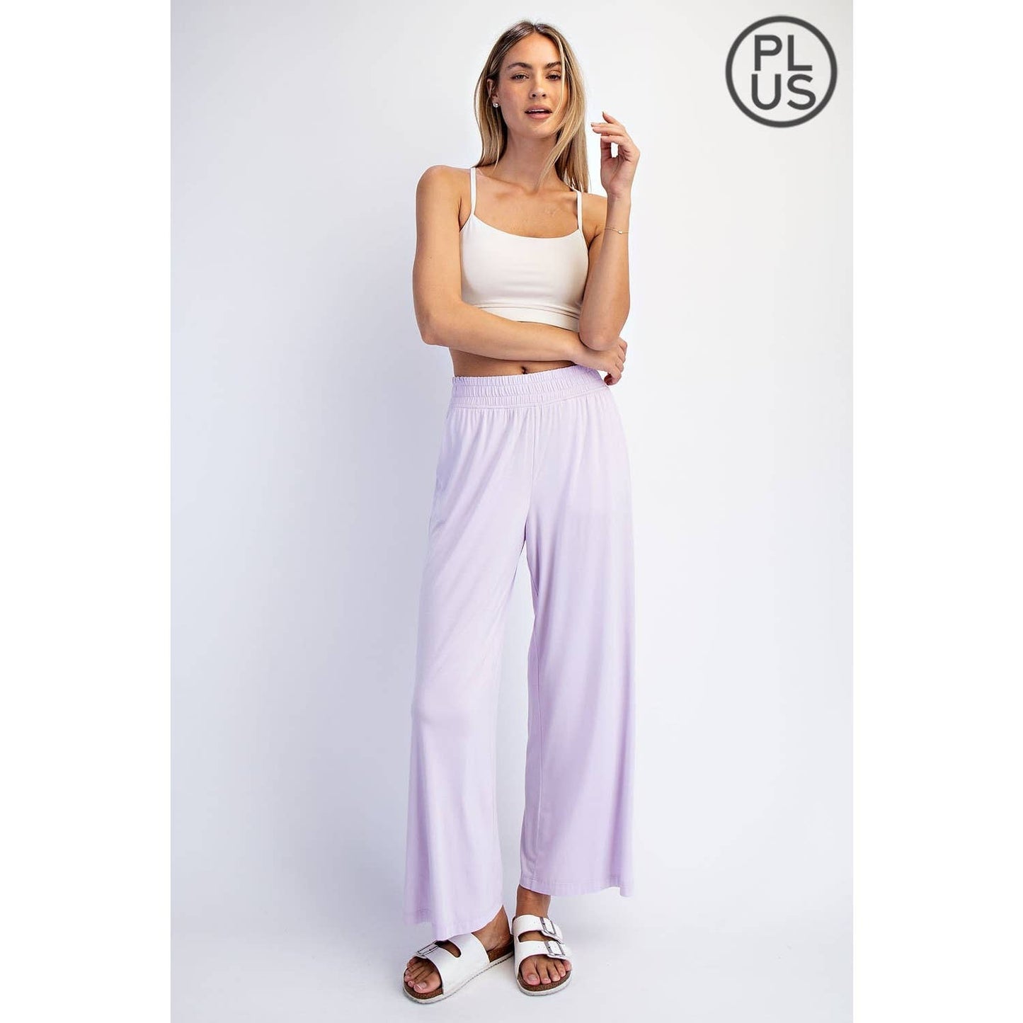 Rae Mode | PLUS Modal Wide Leg Cropped Pant