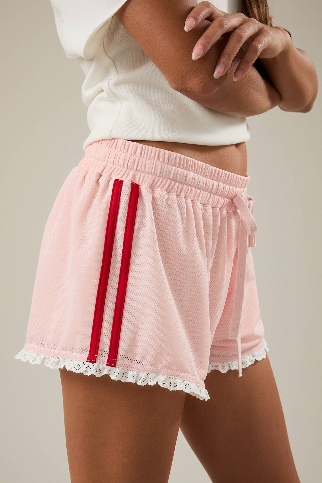 Le Lis | Low Waist Lacey Sport Shorts