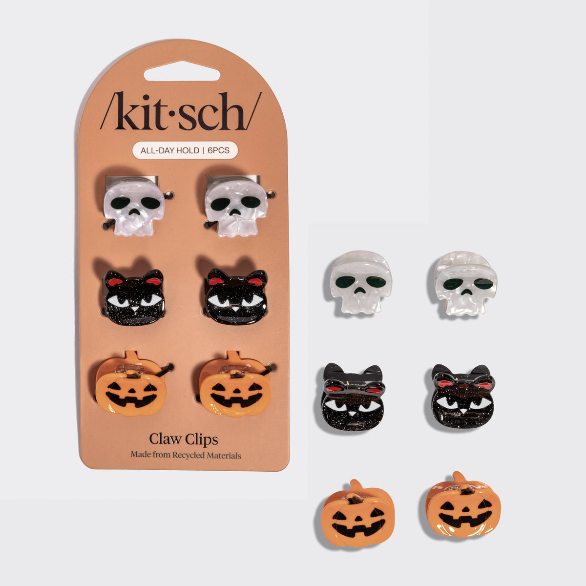 Kitsch | Mini Claw Clips 6pc Set - Halloween Squad