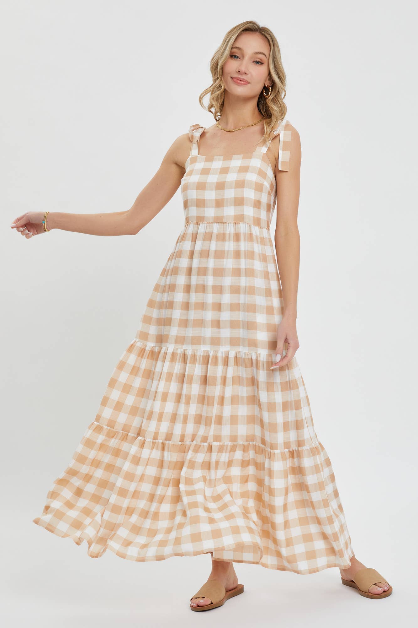 MAXI DRESS IN TIERED