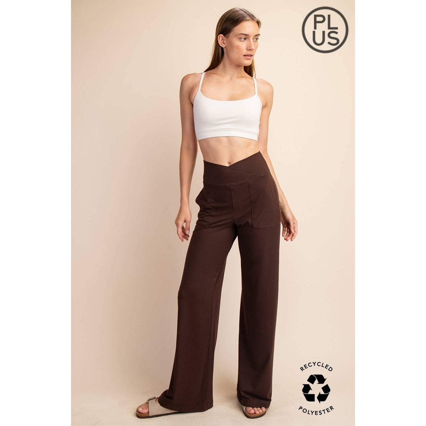 Rae Mode | Plus V Waist Butter Wide Leg Pant