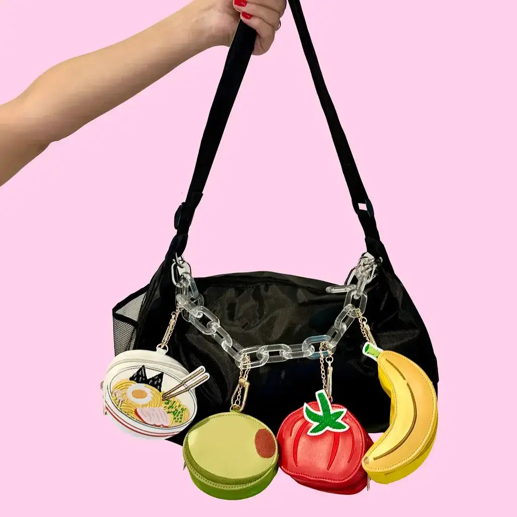 2-in-1 Bag Charm & Reusable Shopper Bag - Pickle Jar