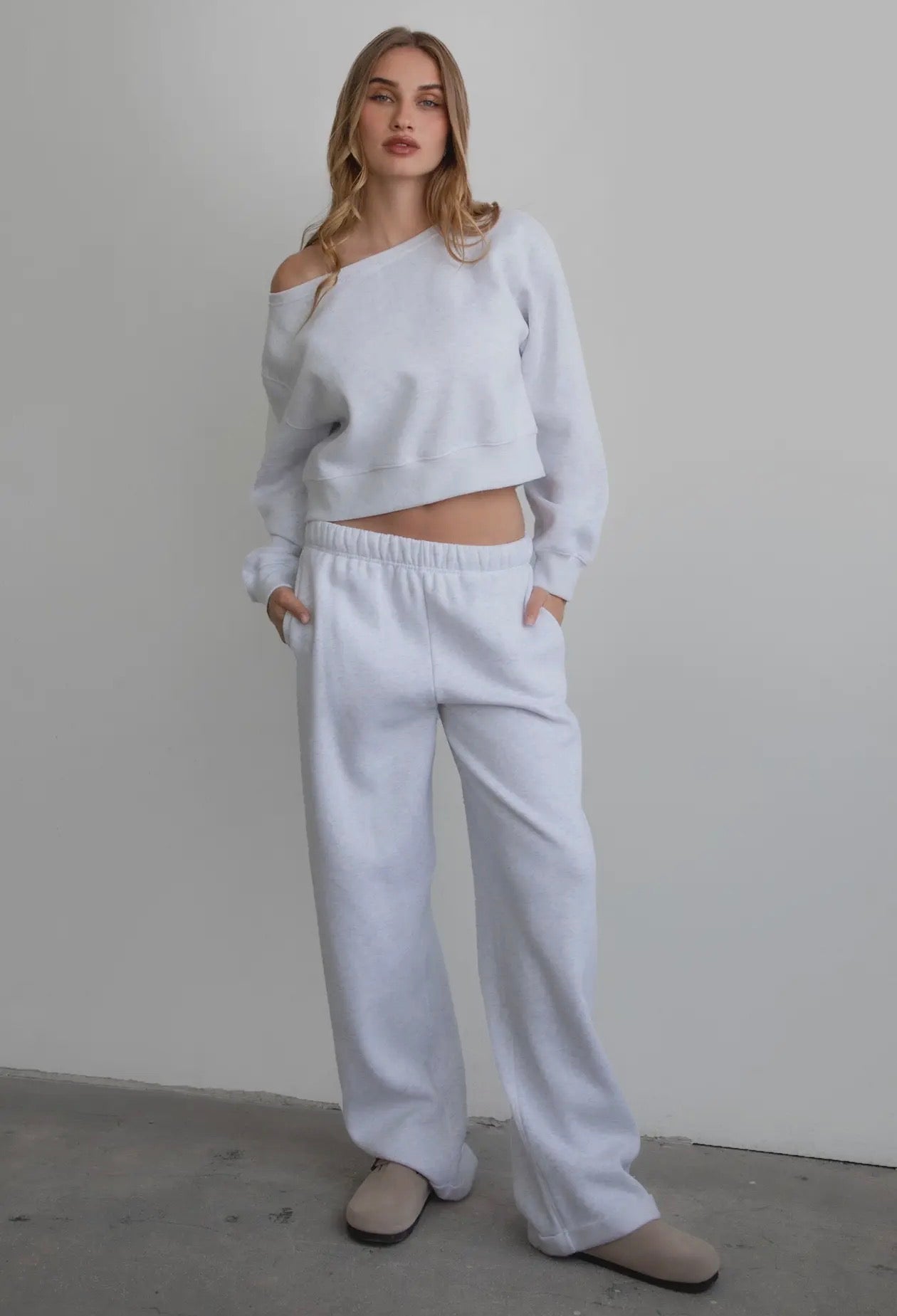 TicToc | Lani Cloud Fleece Wide Leg Sweatpants